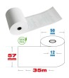 50 Pz - Rotoli termici 57mm x 35 metri per registratori cassa