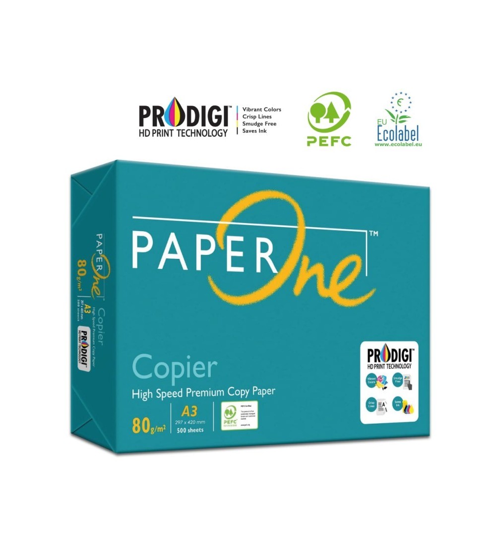 Risma Paperone Copier - Formato A3 42x29,7cm 80gr PEFC Ecolabel per ufficio, stampa e fotocopie