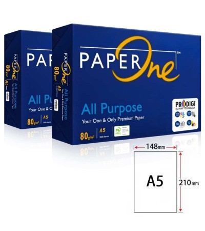 Paperone - Formato  A5 21x14,8cm 80gr per ufficio, stampa e fotocopie - ideale per ricette mediche - cartone da 10 risme